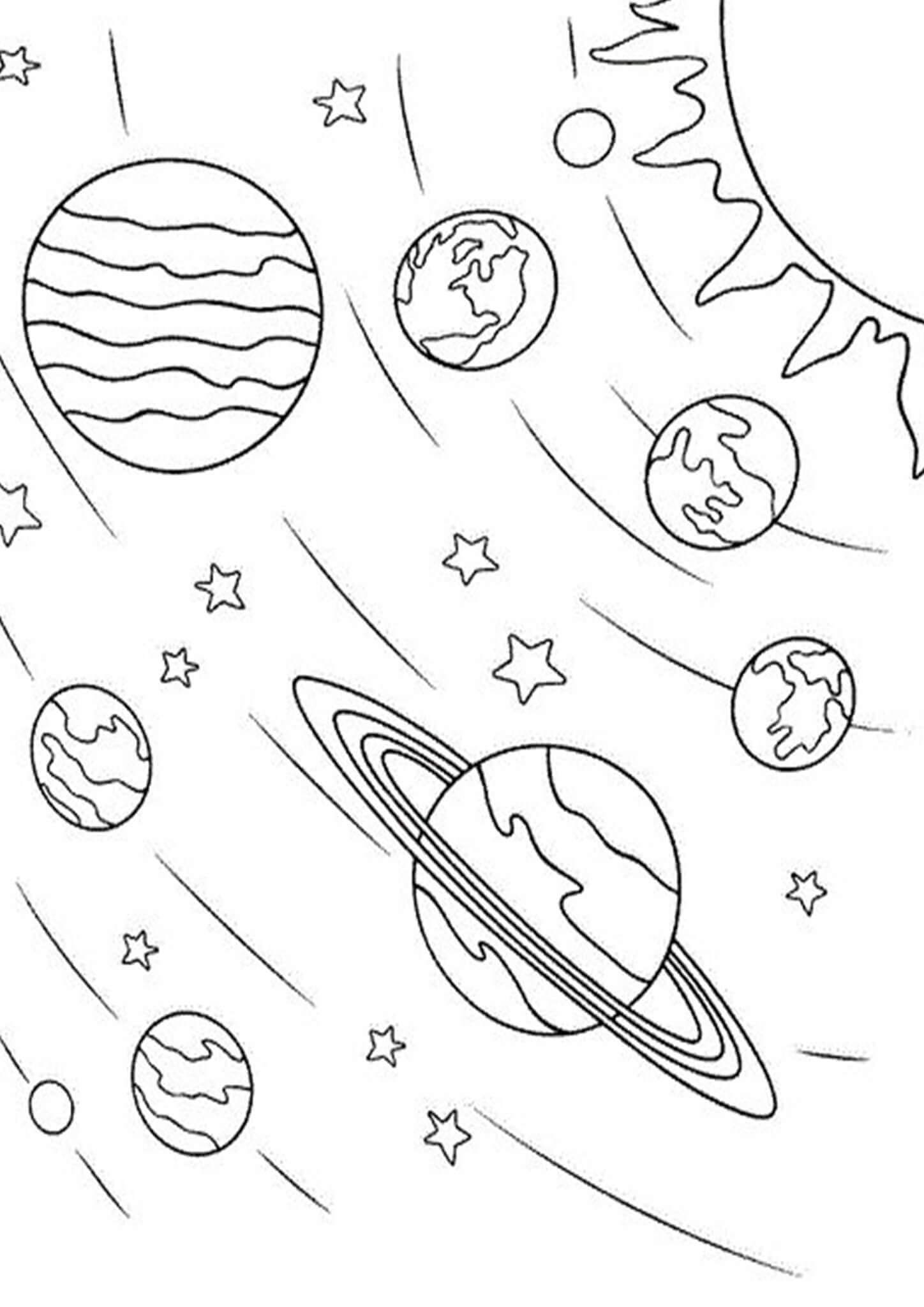 90 Printable Coloring Pages Of Outer Space 44