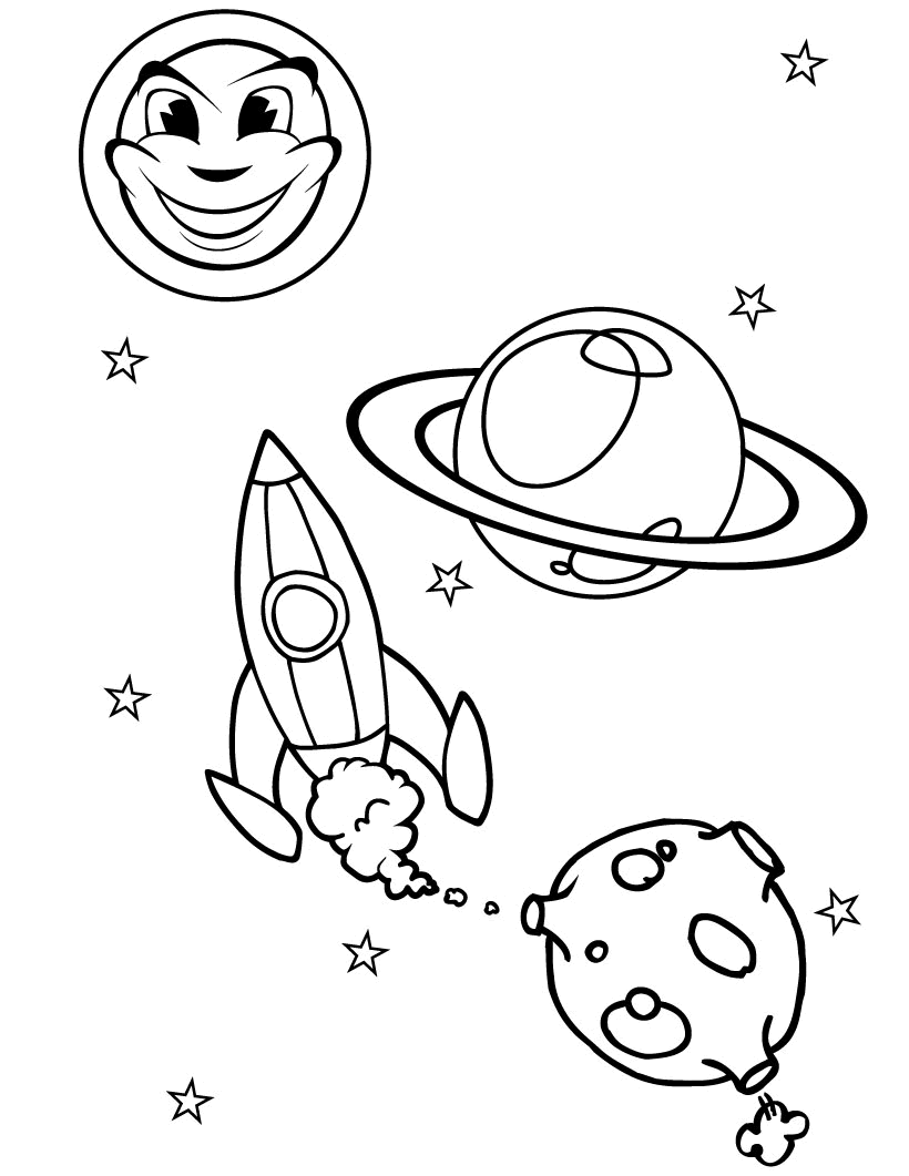 90 Printable Coloring Pages Of Outer Space 55