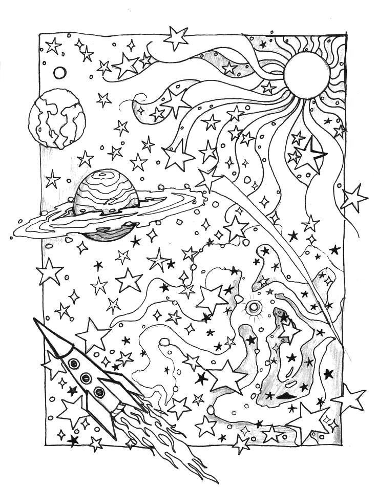 90 Printable Coloring Pages Of Outer Space 59