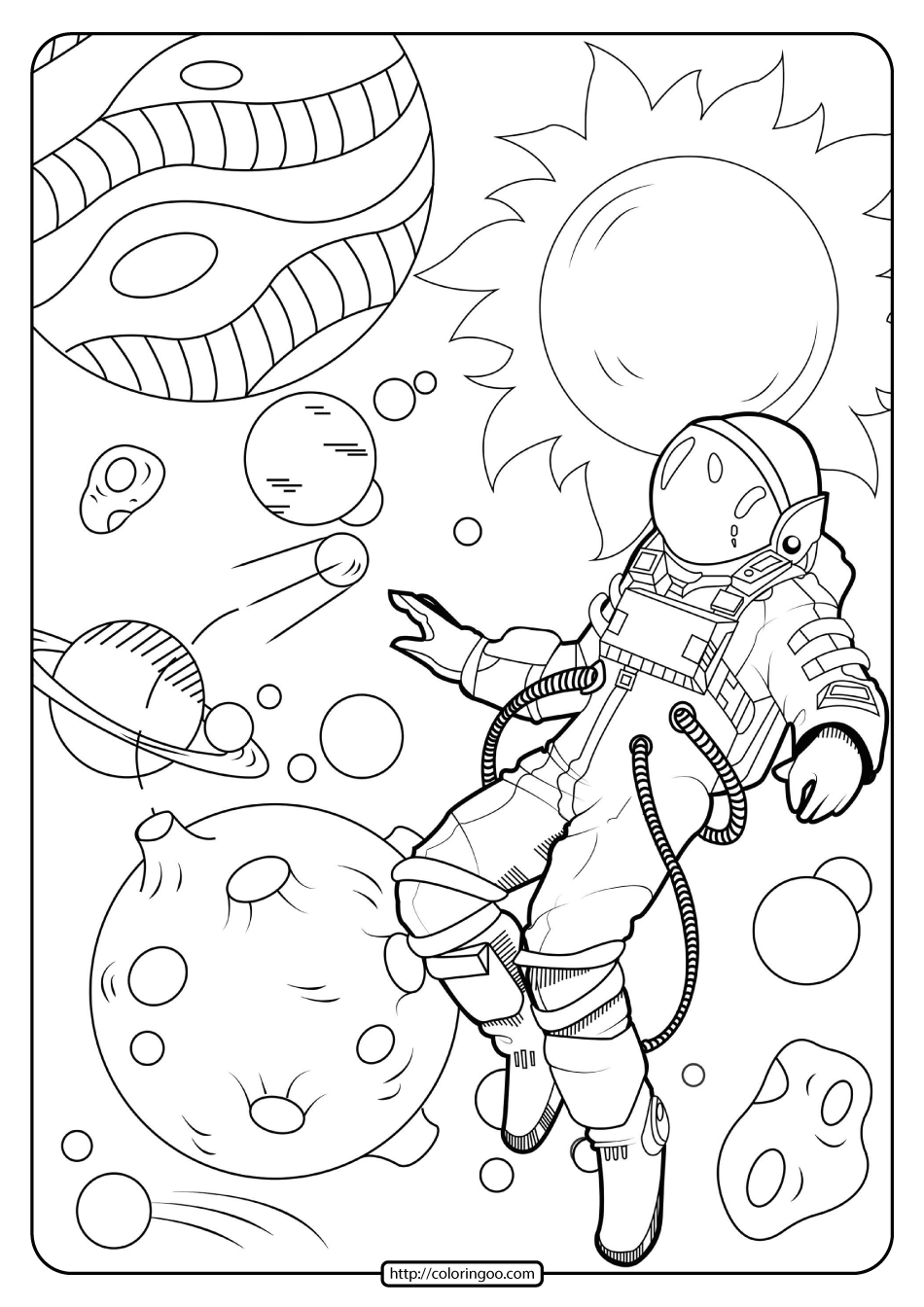 90 Printable Coloring Pages Of Outer Space 6