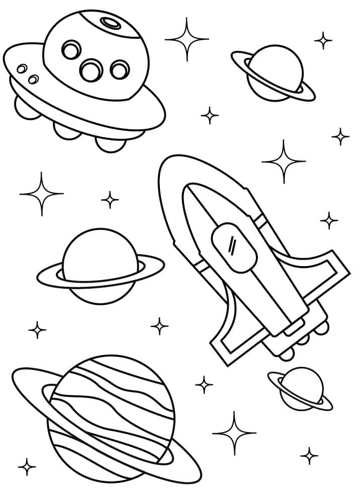 90 Printable Coloring Pages Of Outer Space 79