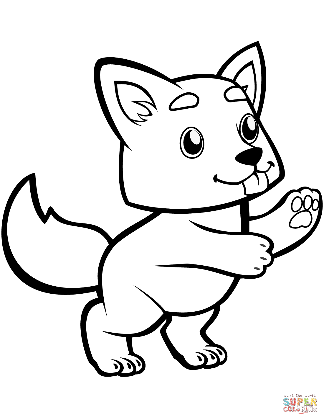 90 Printable Coloring Picture Of A Wolf 17