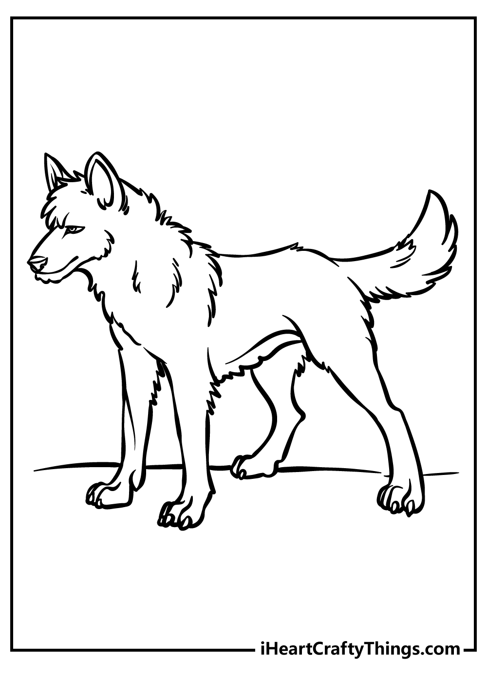 90 Printable Coloring Picture Of A Wolf 49