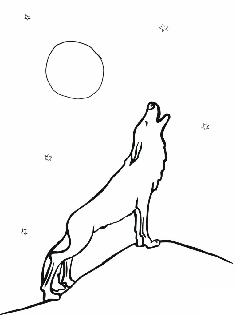 90 Printable Coloring Picture Of A Wolf 53