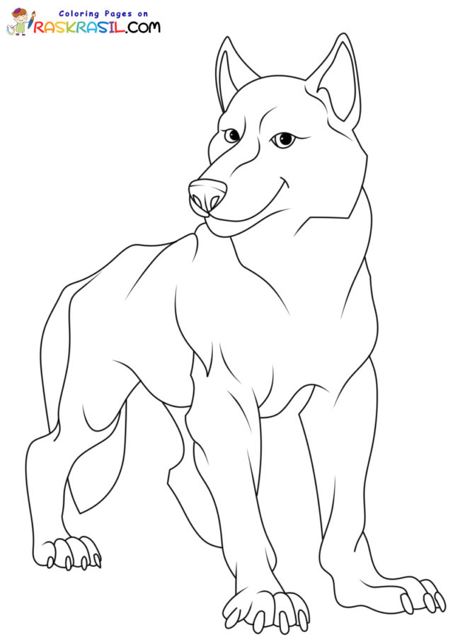 90 Printable Coloring Picture Of A Wolf 56