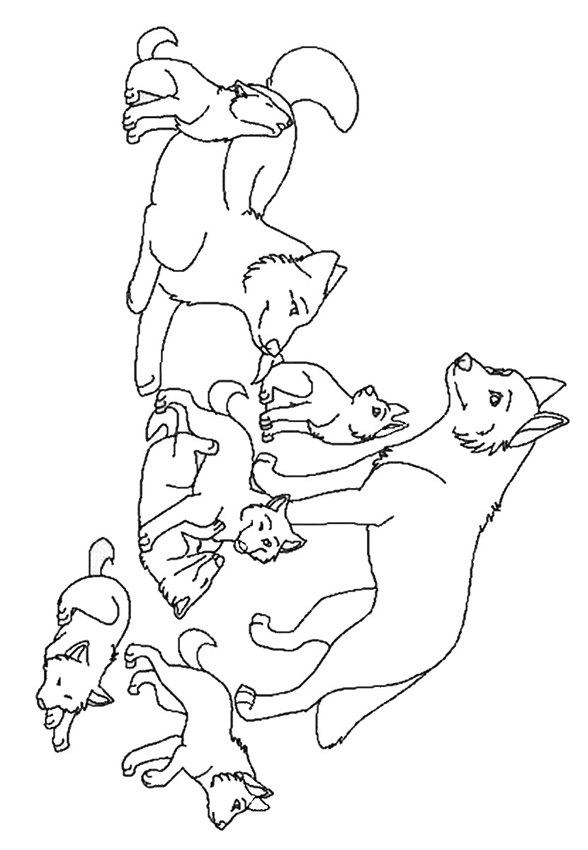 90 Printable Coloring Picture Of A Wolf 73