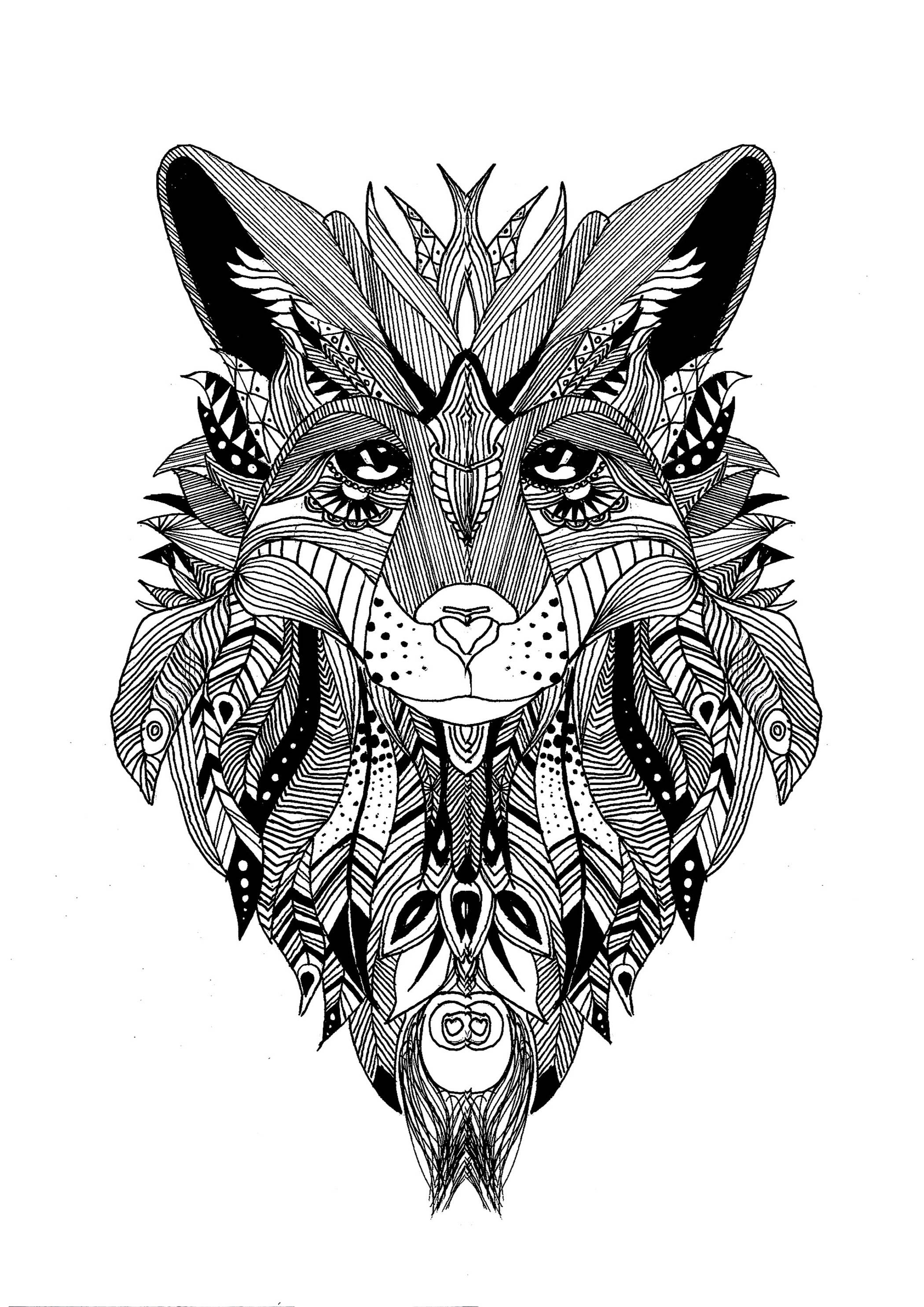 90 Printable Coloring Picture Of A Wolf 78