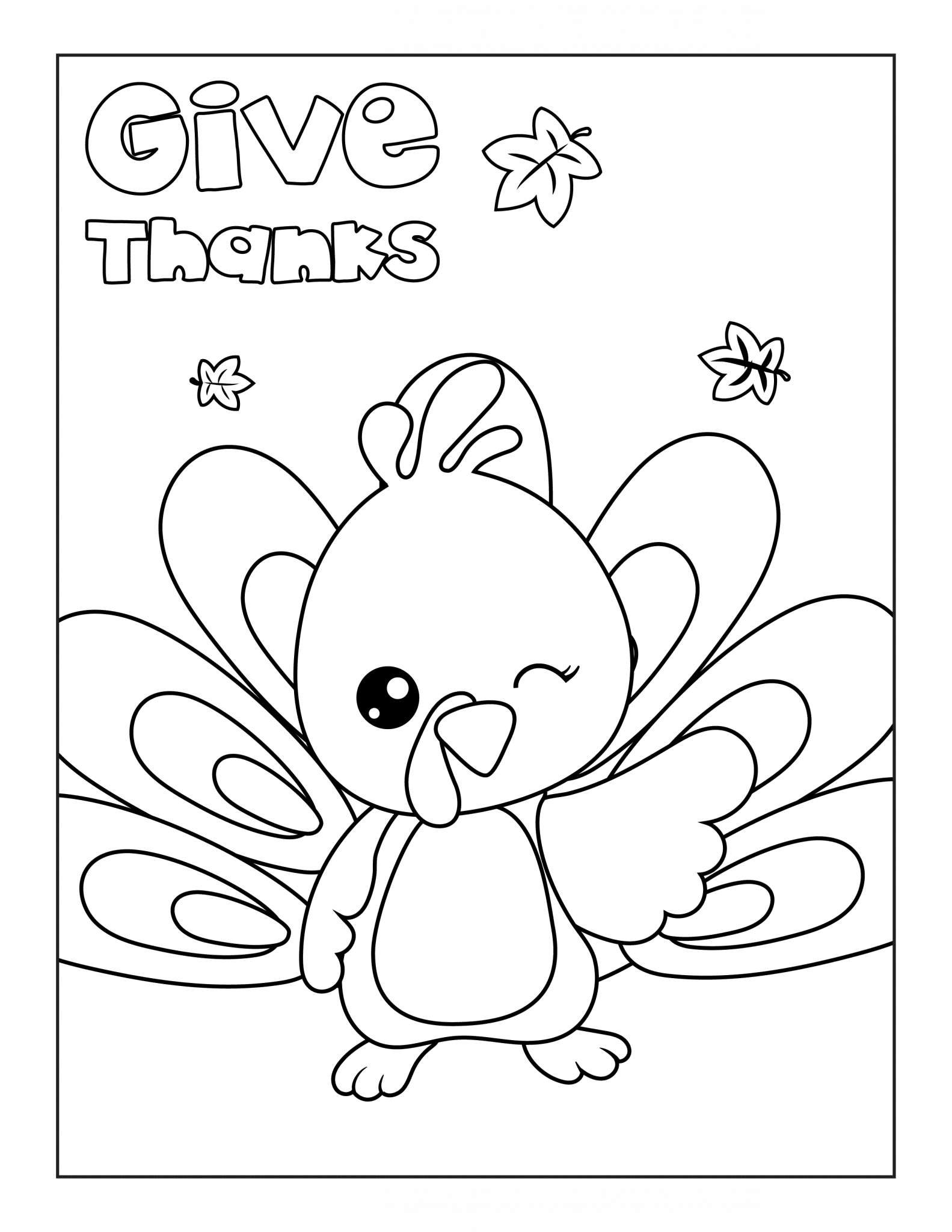 90 Printable Preschool Turkey Coloring Pages 31