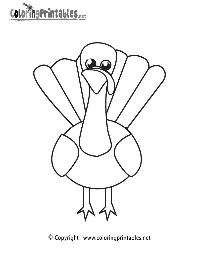 90 Printable Preschool Turkey Coloring Pages 33