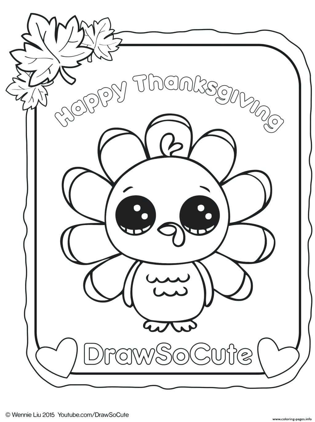 90 Printable Preschool Turkey Coloring Pages 41