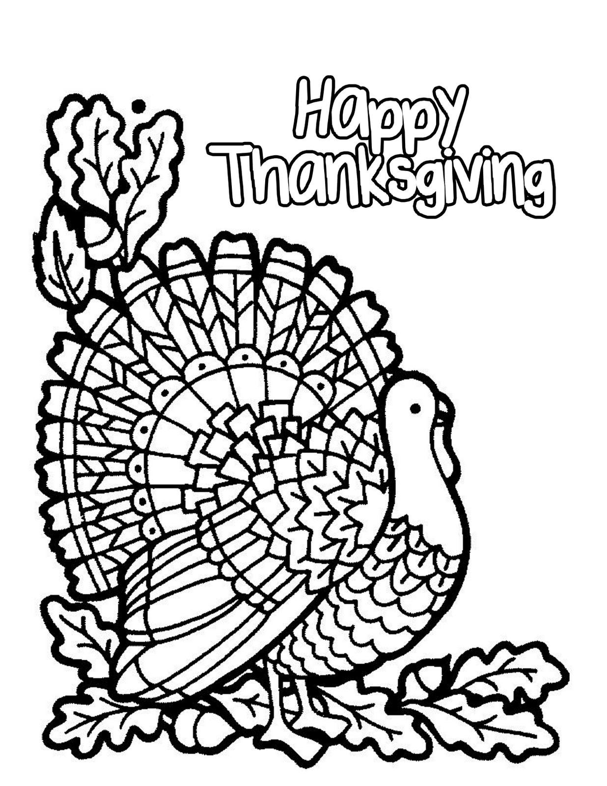 90 Printable Preschool Turkey Coloring Pages 42