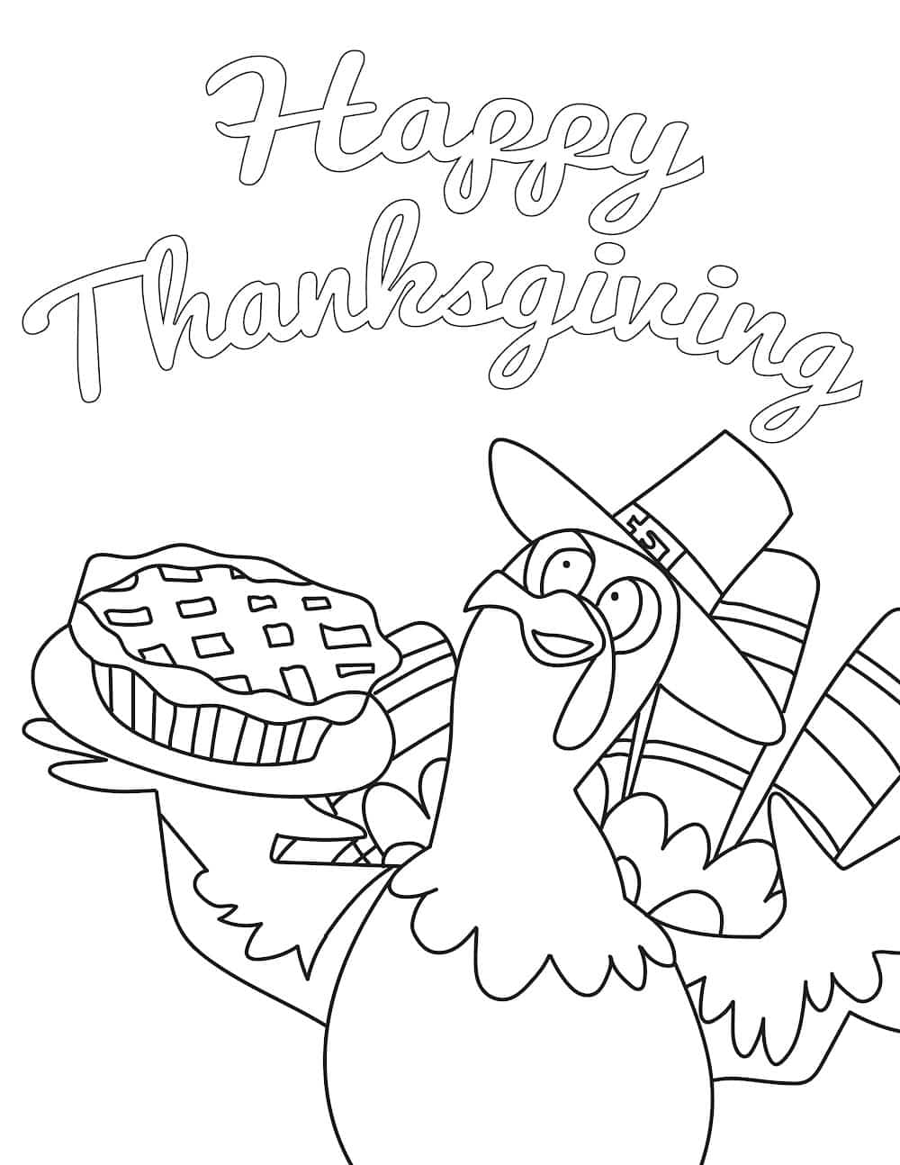 90 Printable Preschool Turkey Coloring Pages 45