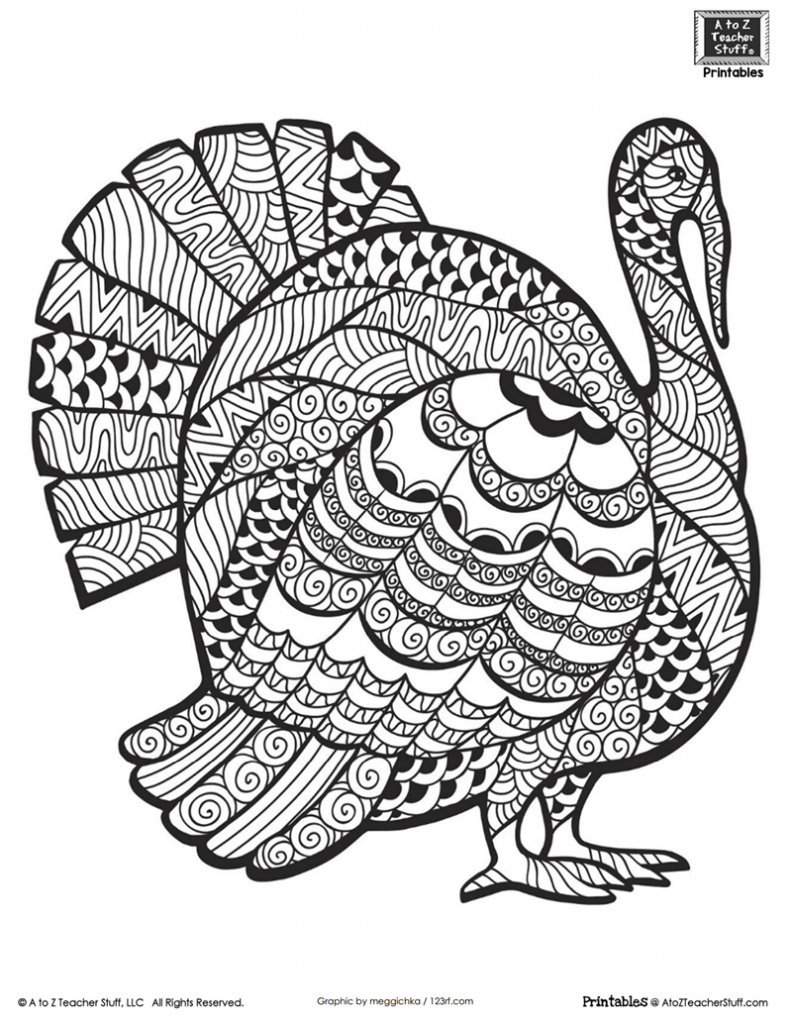 90 Printable Preschool Turkey Coloring Pages 47