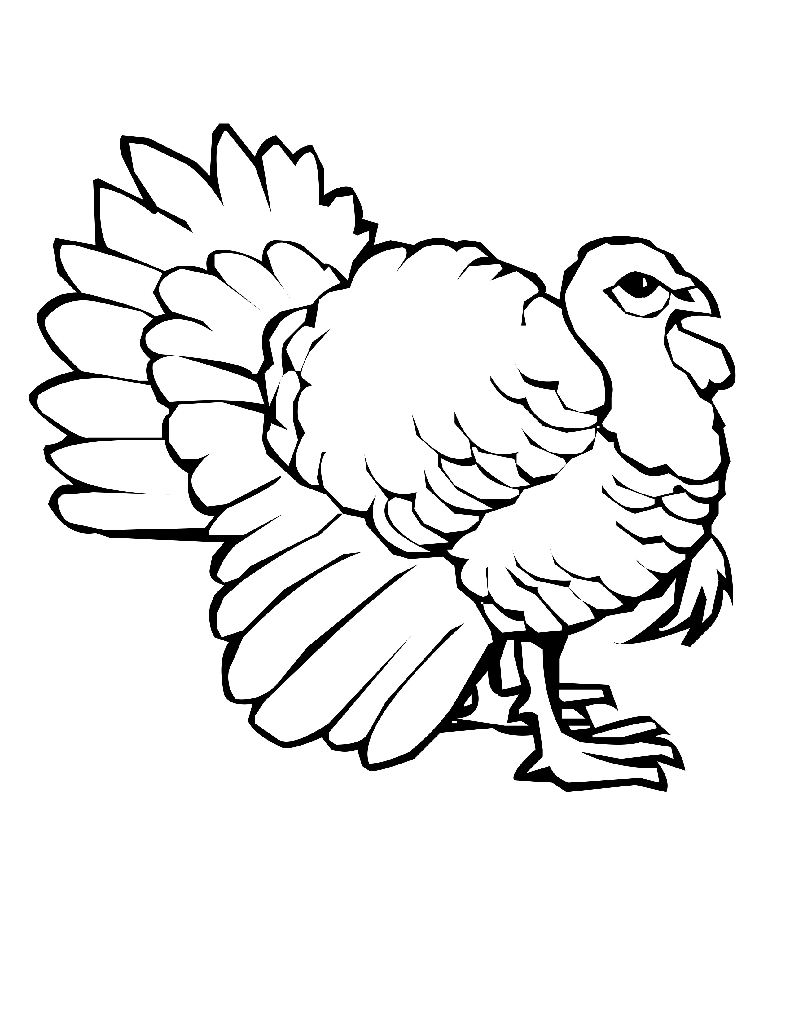 90 Printable Preschool Turkey Coloring Pages 92