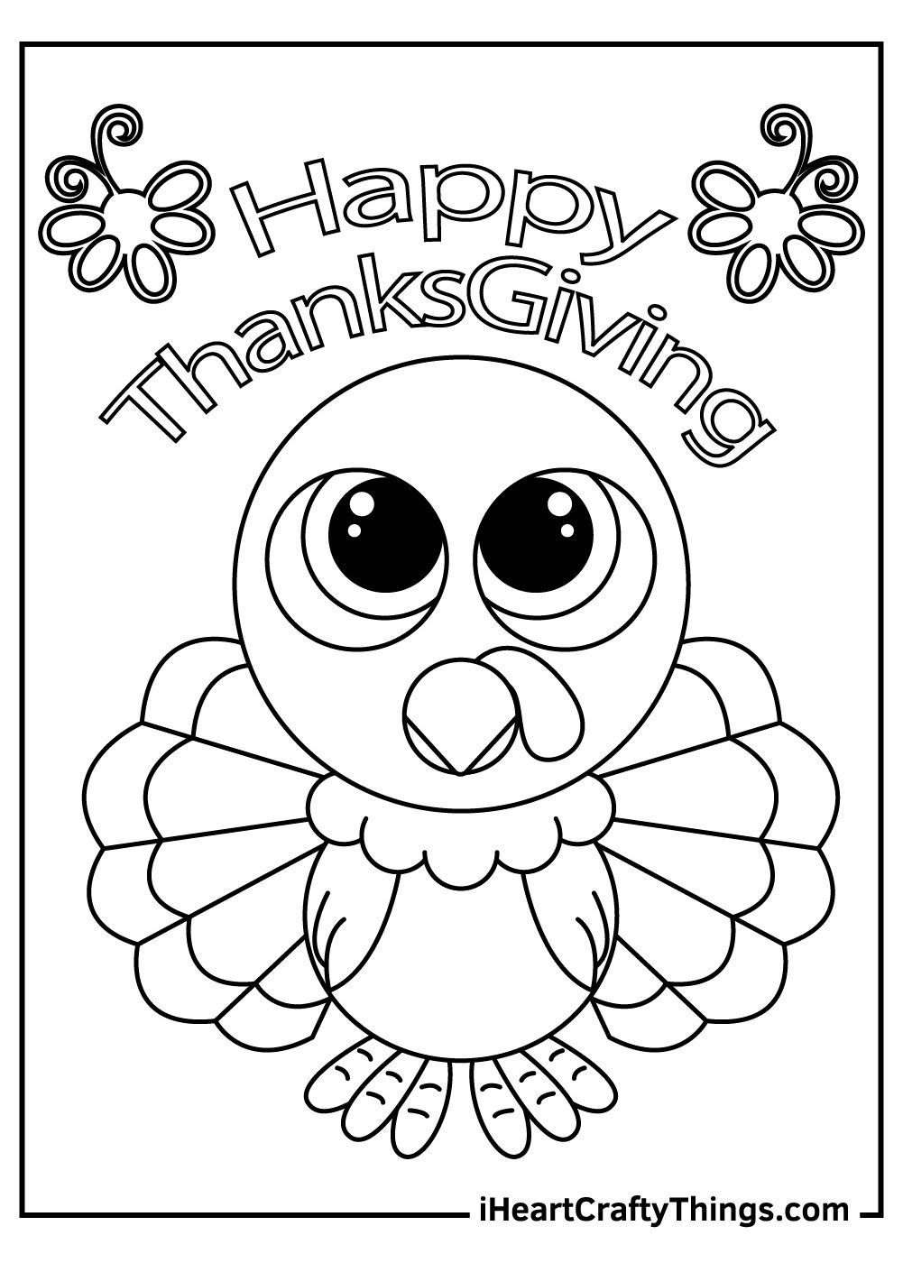 90 Printable Preschool Turkey Coloring Pages 97