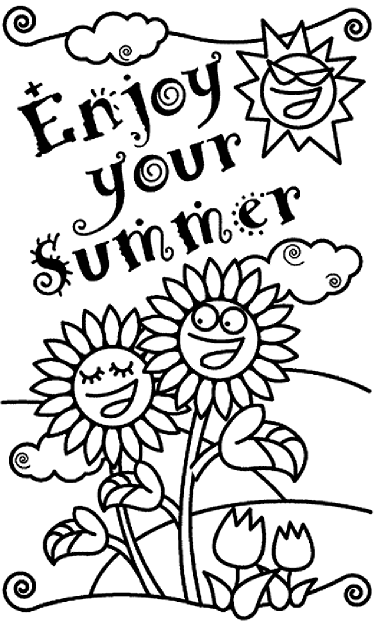 90 Printable Summer Fun Coloring Pages 24