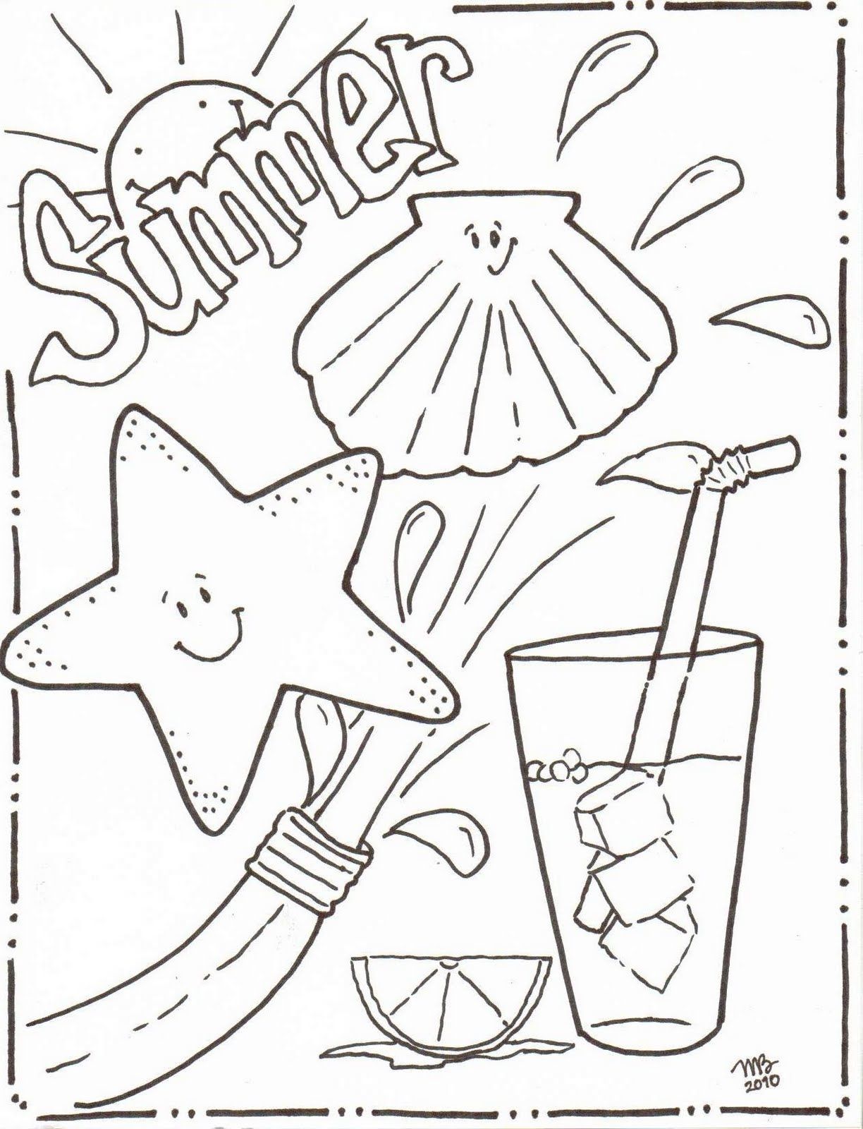 90 Printable Summer Fun Coloring Pages 26