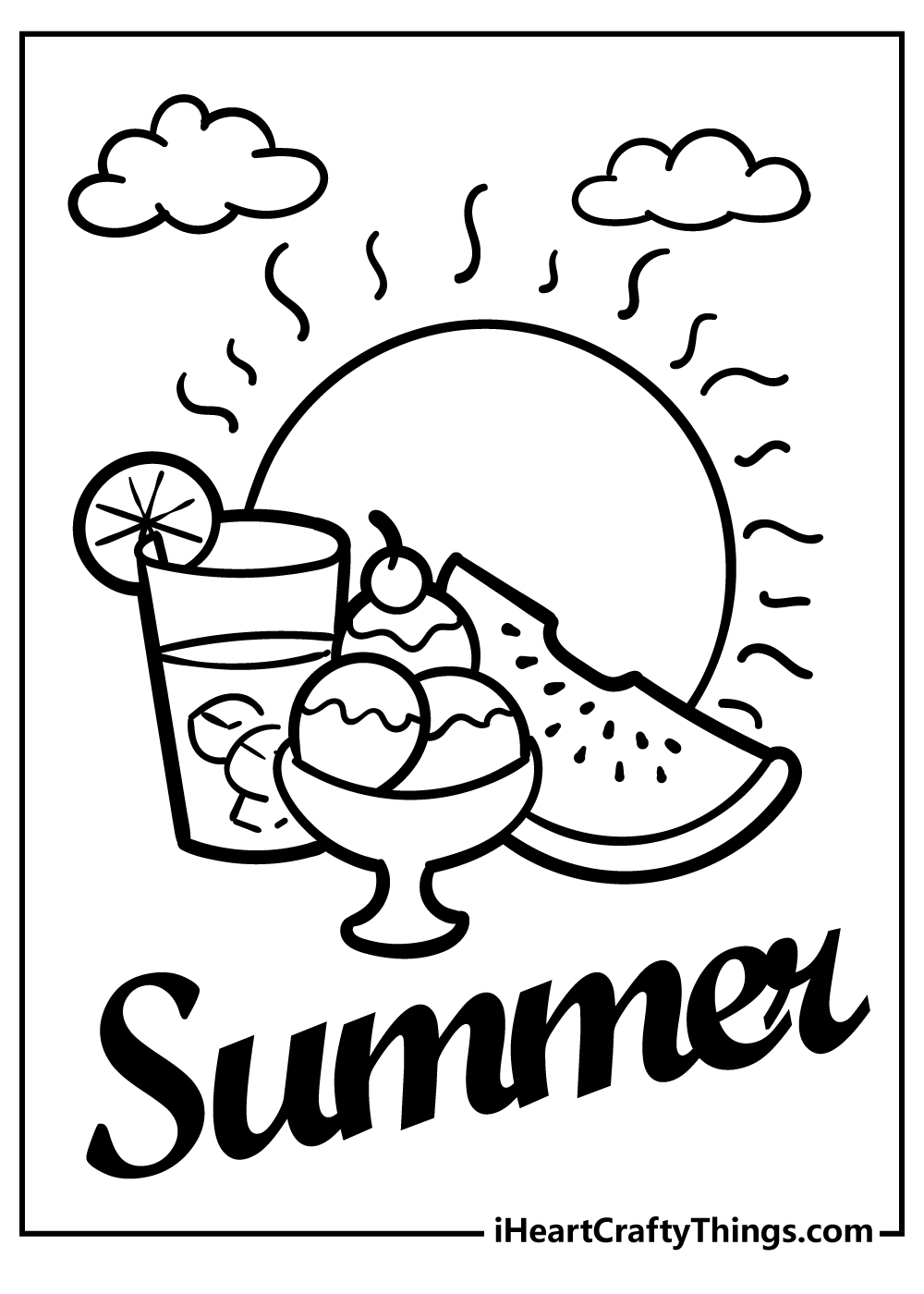 90 Printable Summer Fun Coloring Pages 31