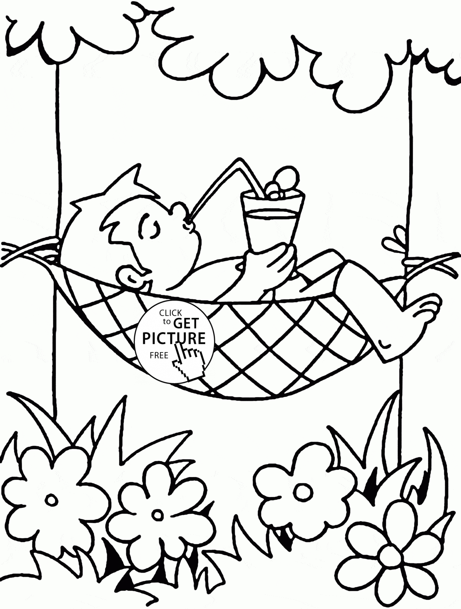 90 Printable Summer Fun Coloring Pages 40