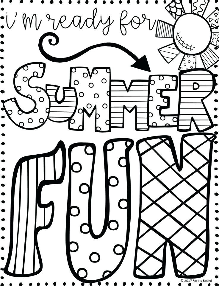 90 Printable Summer Fun Coloring Pages 45