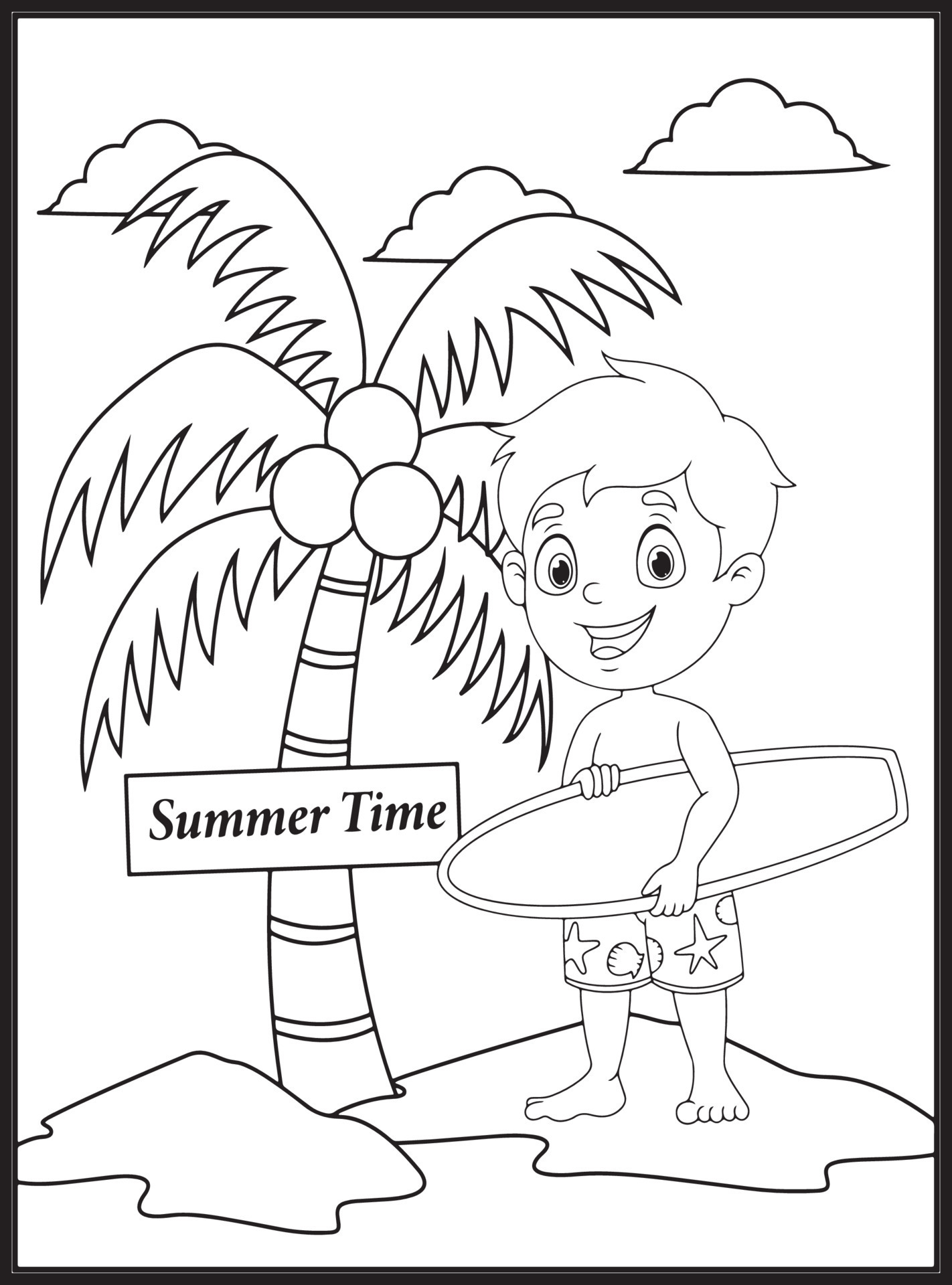 90 Printable Summer Fun Coloring Pages 62