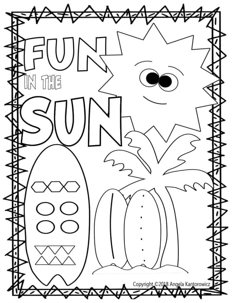 90 Printable Summer Fun Coloring Pages 68