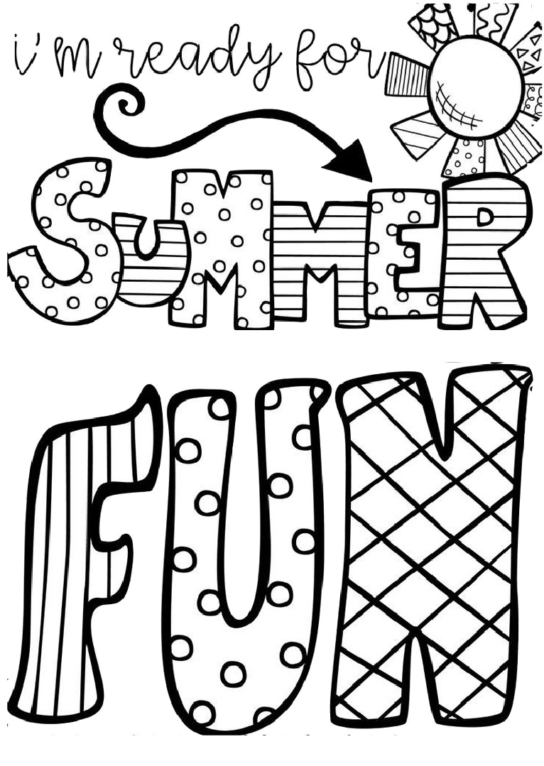 90 Printable Summer Fun Coloring Pages 69