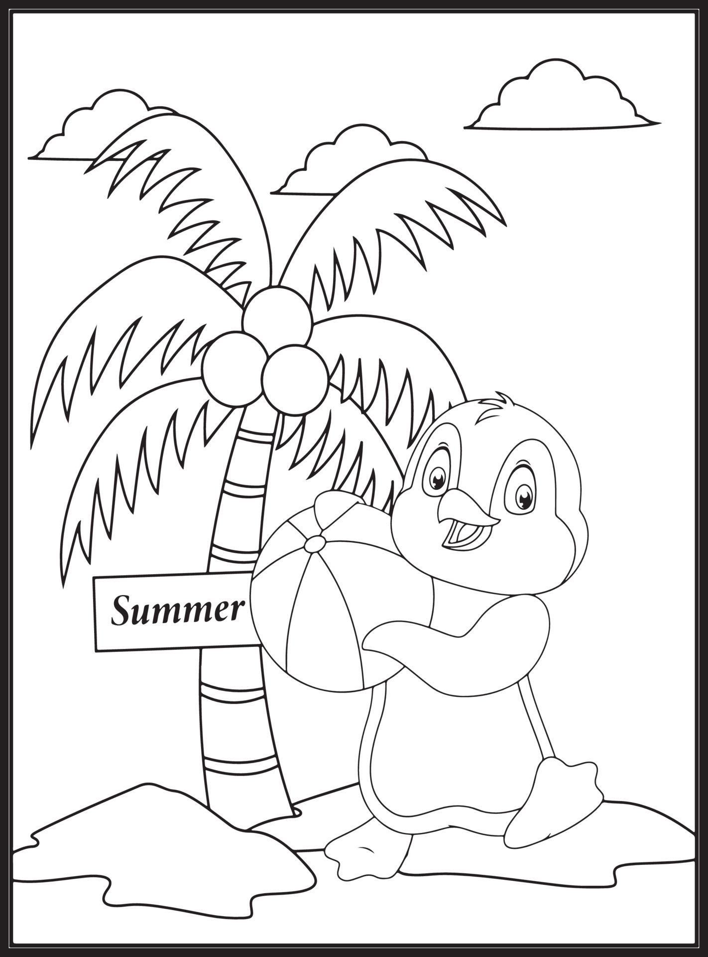 90 Printable Summer Fun Coloring Pages 74