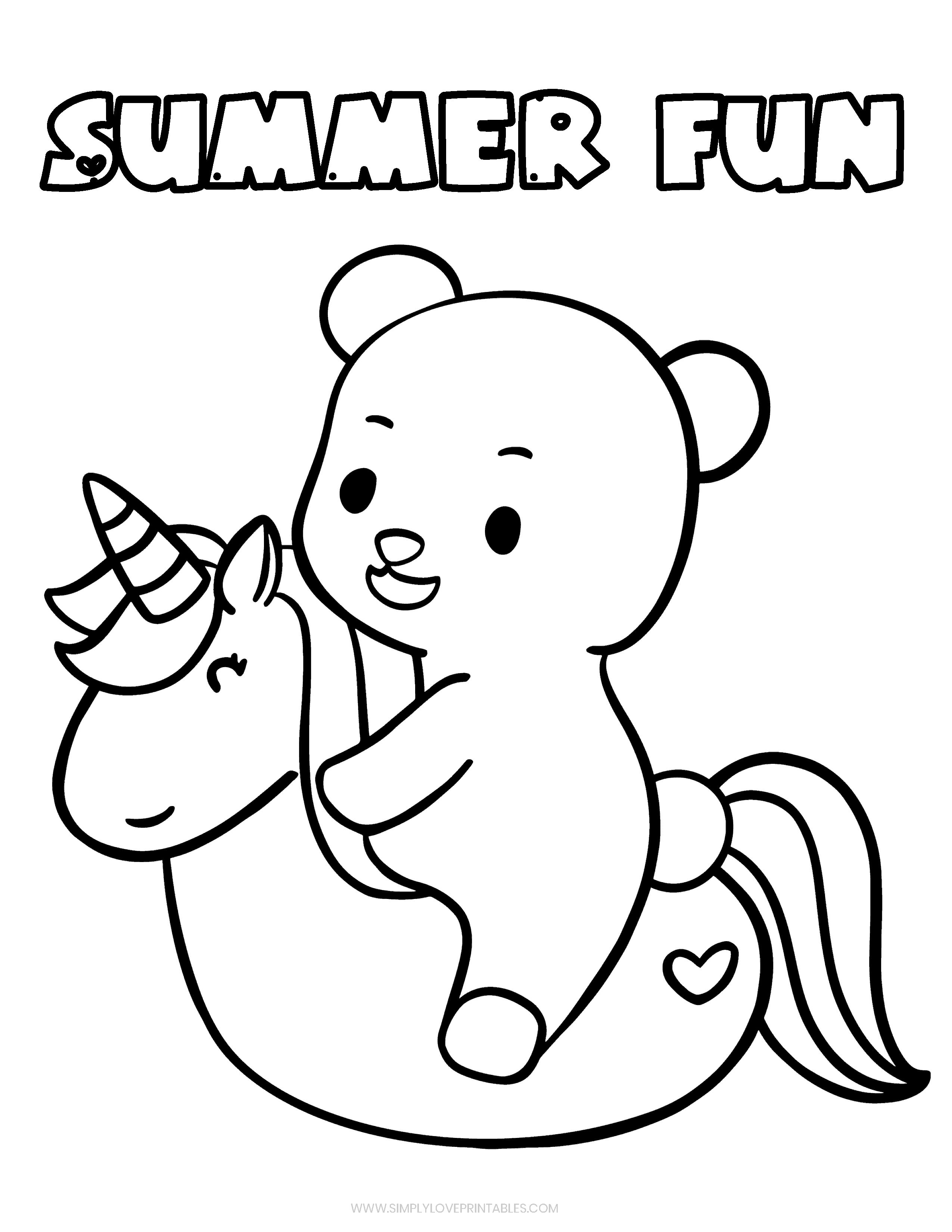 90 Printable Summer Fun Coloring Pages 78