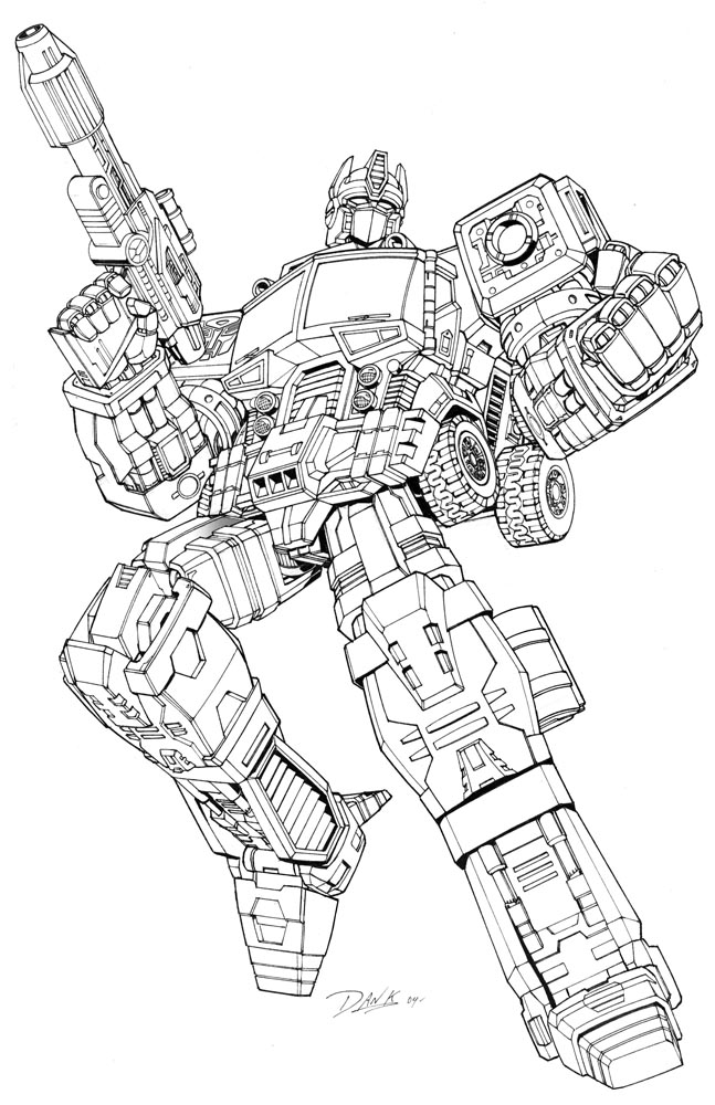 90 Transformer Printable Coloring Pages 1