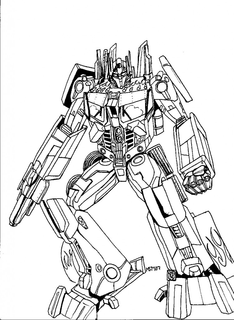 90 Transformer Printable Coloring Pages 16