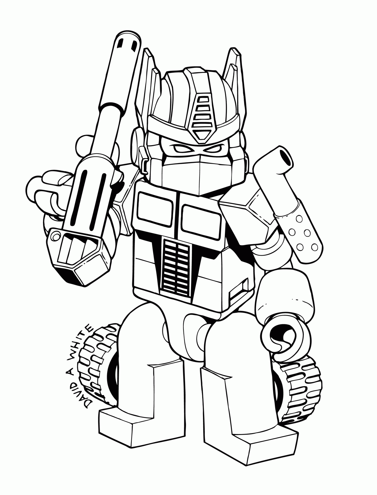 90 Transformer Printable Coloring Pages 17