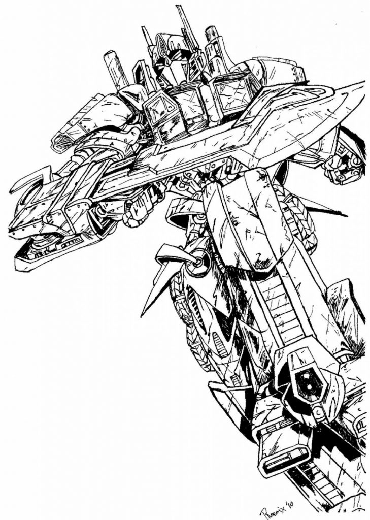 90 Transformer Printable Coloring Pages 79