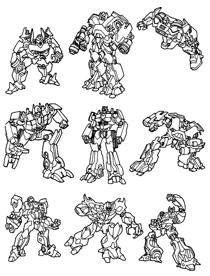 90 Transformer Printable Coloring Pages 86