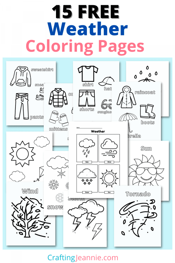 90 Weather Coloring Sheets 93