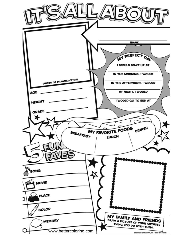 Get 85 All About Me Coloring Sheet Ideas 3