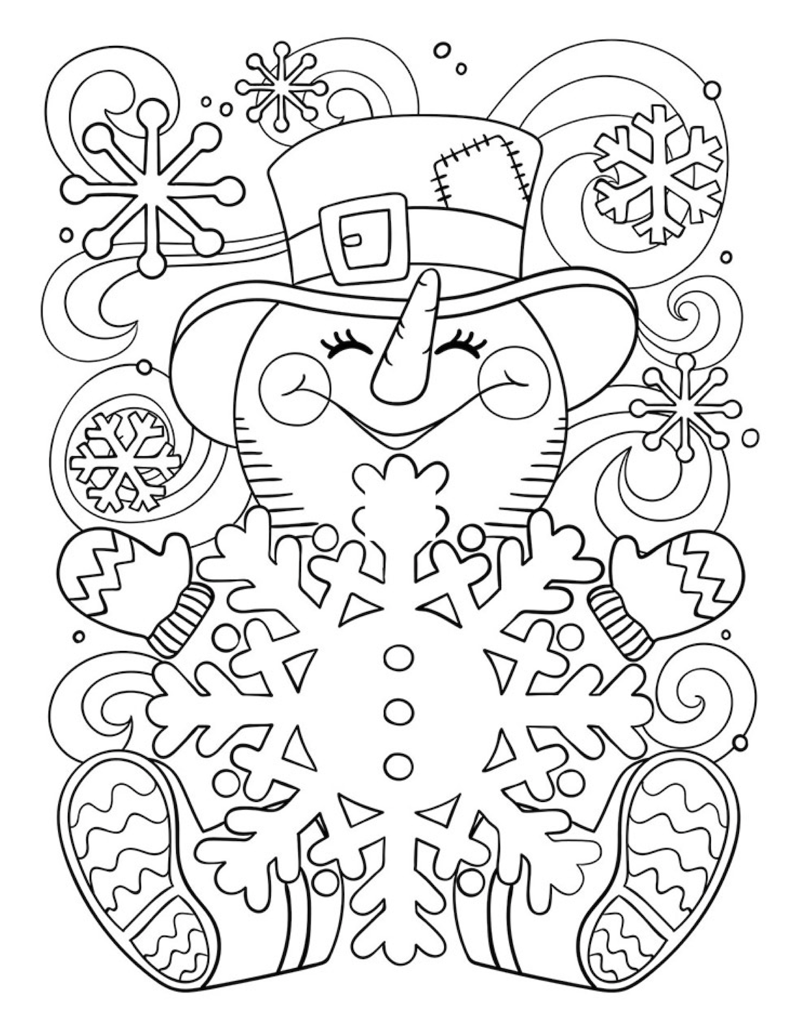 Get 85 Holiday Coloring Pages Free Ideas 11