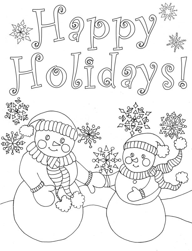 Get 85 Holiday Coloring Pages Free Ideas 12