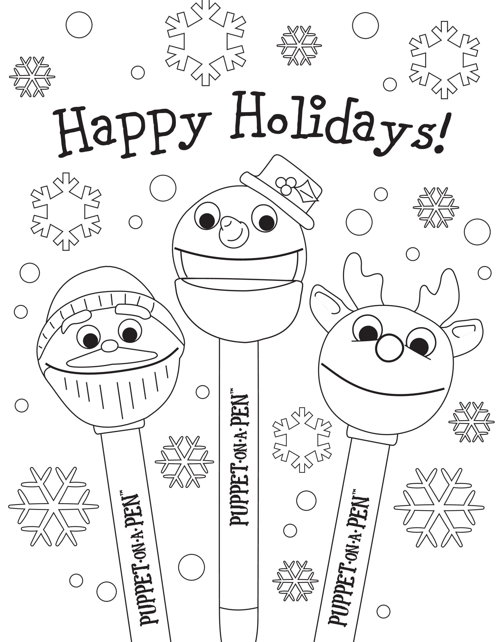 Get 85 Holiday Coloring Pages Free Ideas 3