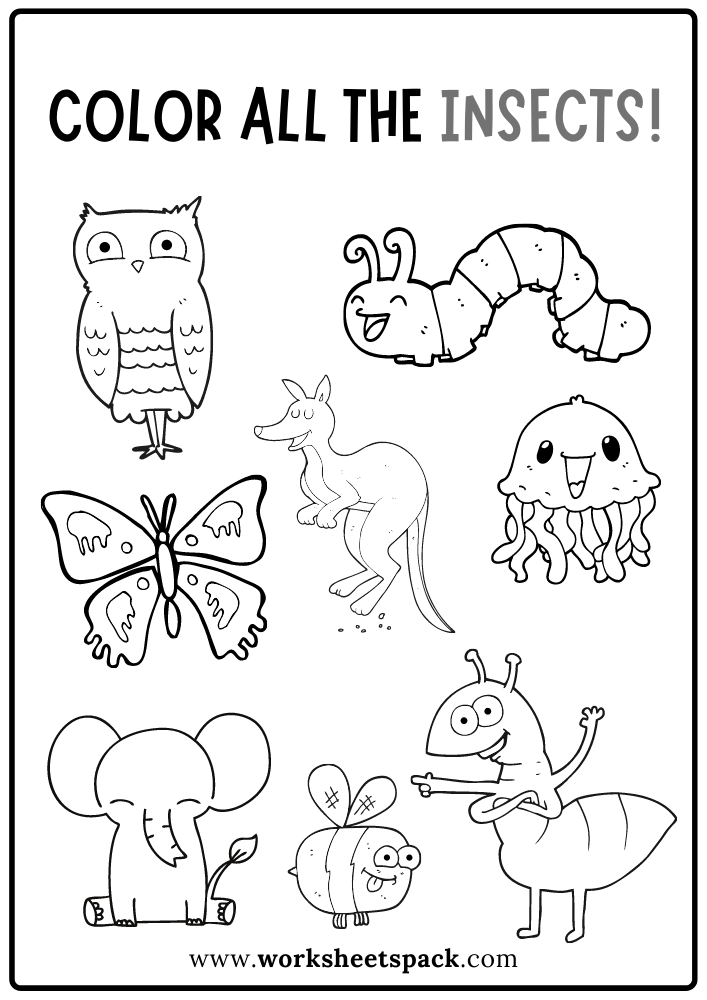 Get 85 Insect Coloring Pages Preschool Ideas 4