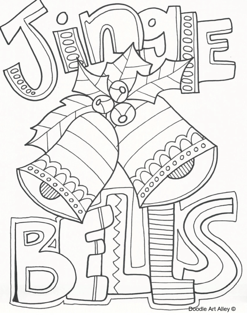 60 Printable Chrismas Coloring Sheets 14