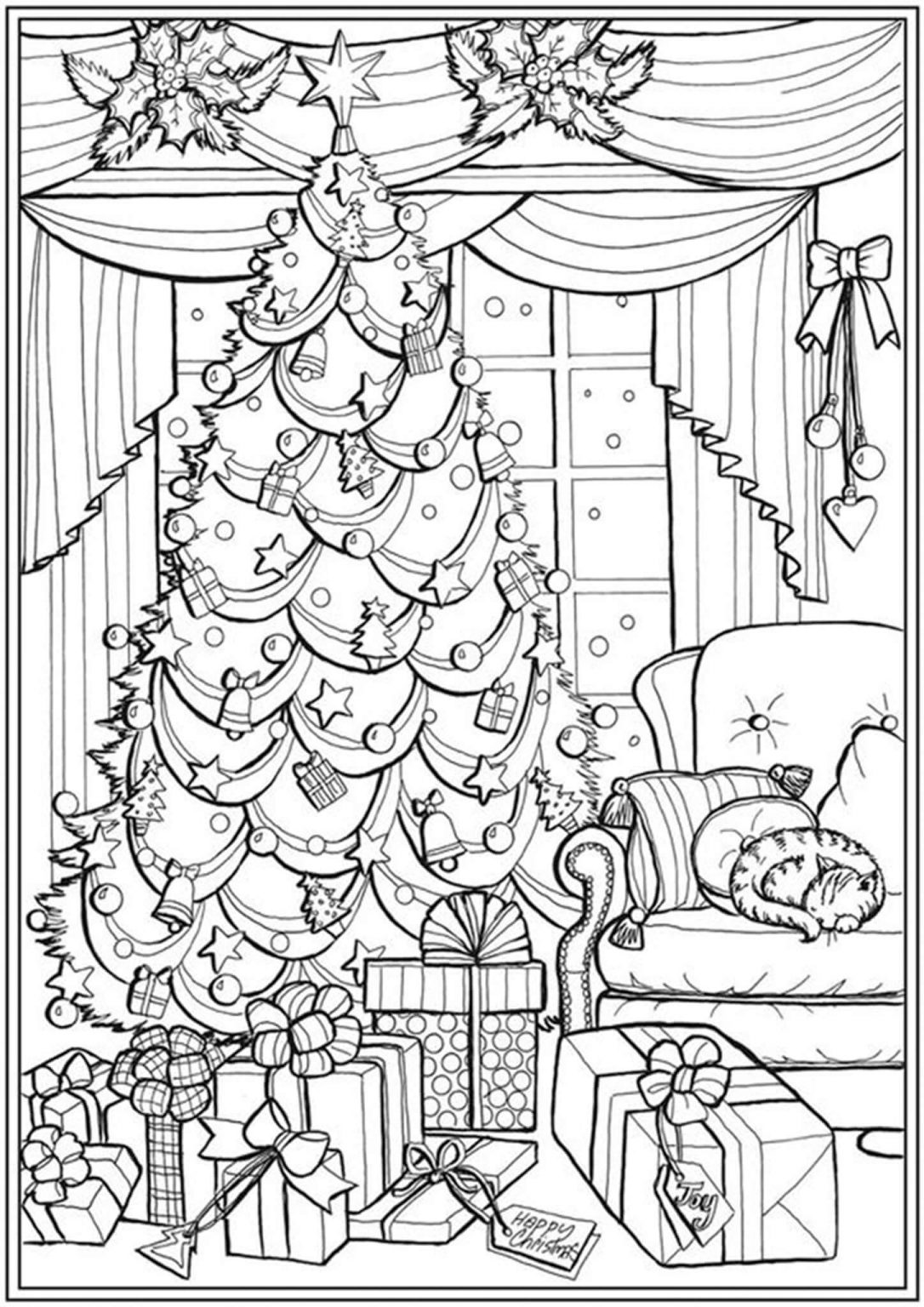 60 Printable Chrismas Coloring Sheets 19