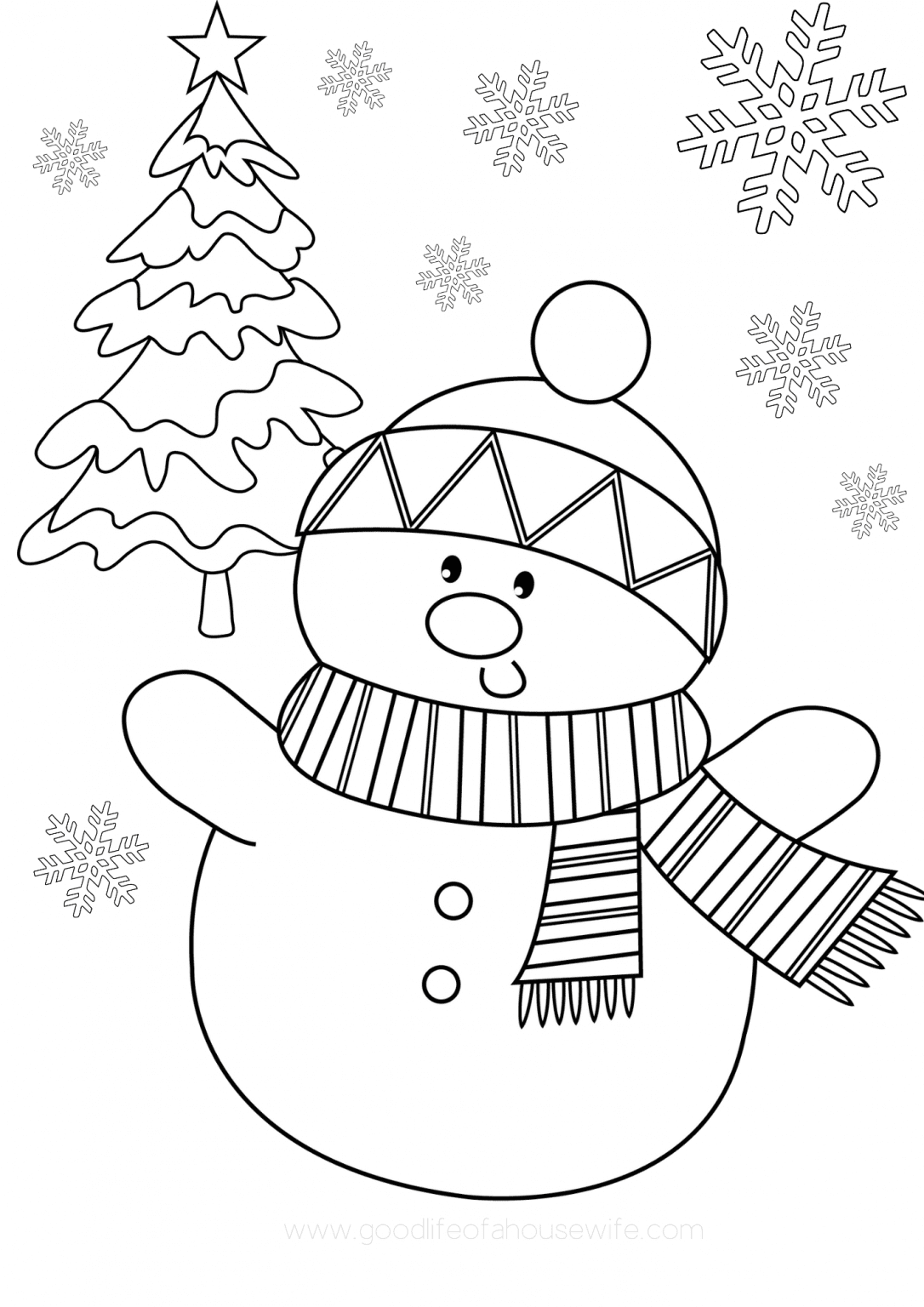 60 Printable Chrismas Coloring Sheets 20