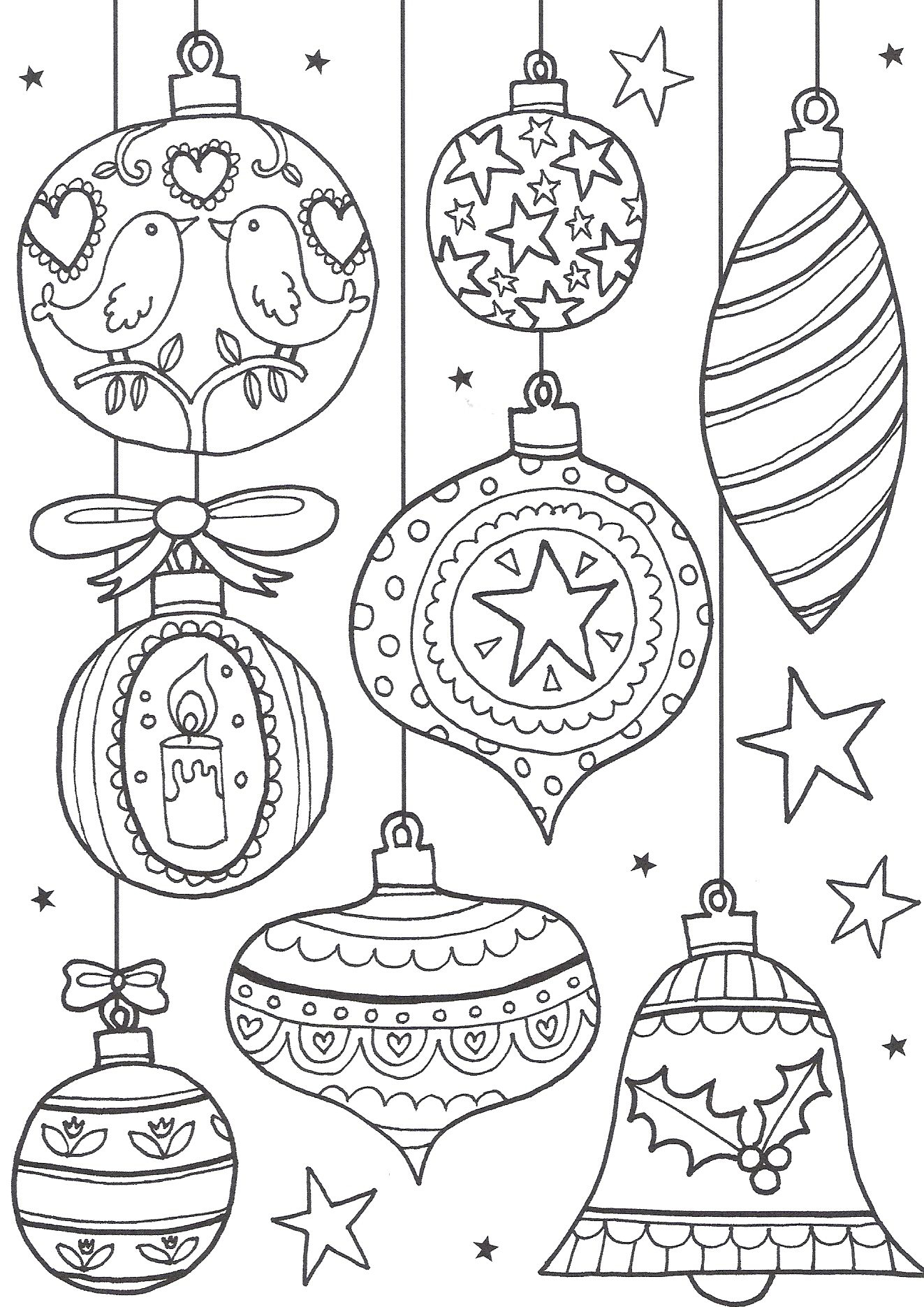 60 Printable Chrismas Coloring Sheets 21