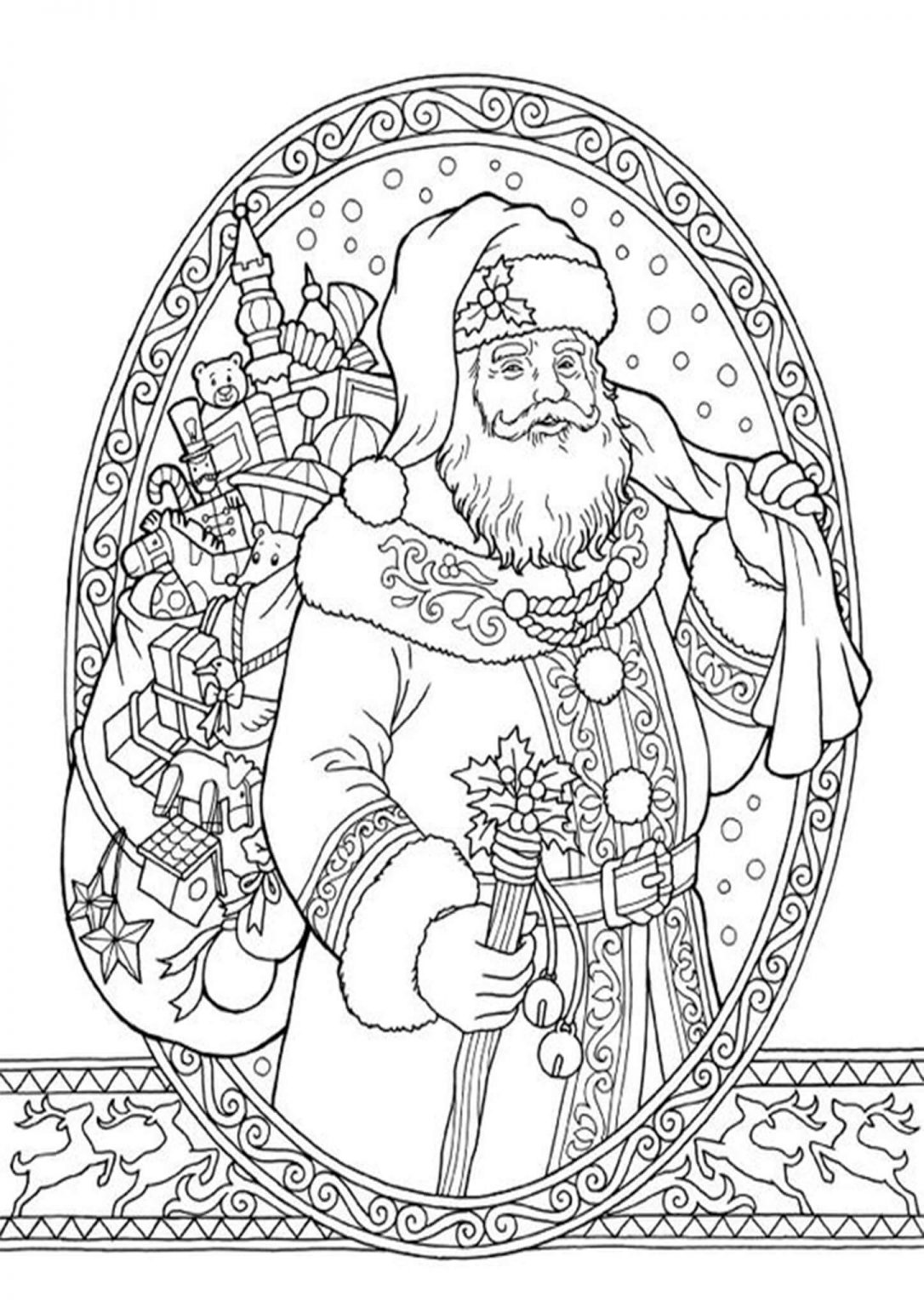 60 Printable Chrismas Coloring Sheets 34