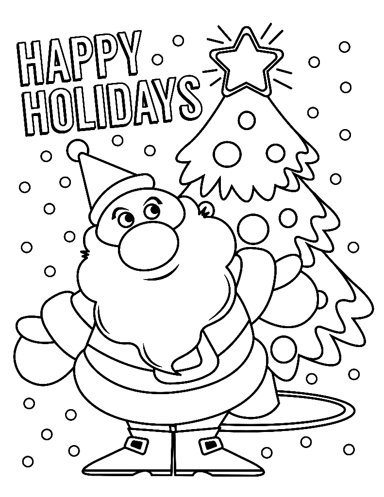 60 Printable Chrismas Coloring Sheets 46