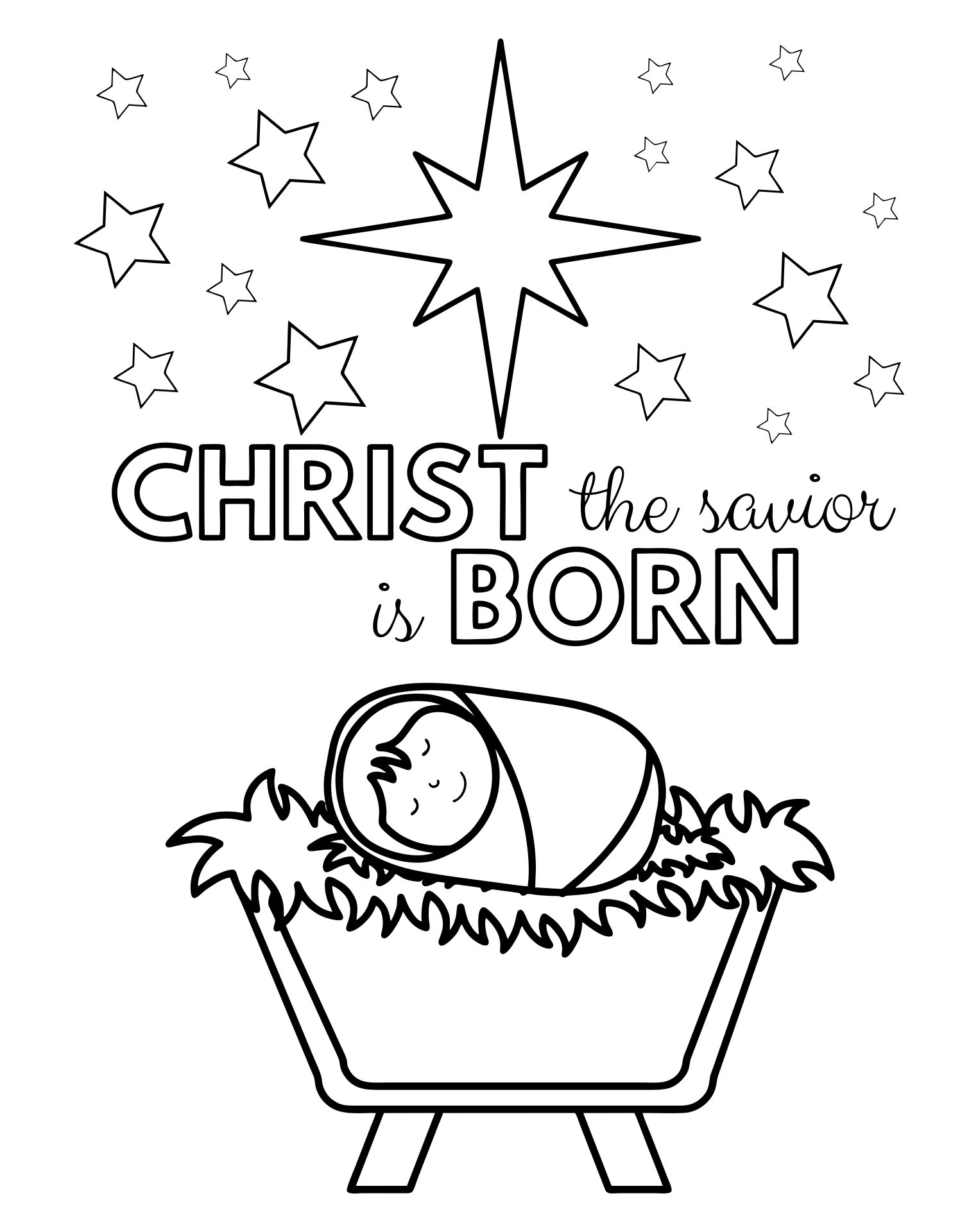 60 Printable Chrismas Coloring Sheets 8