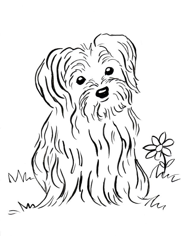 60 Printable Coloring Pages Puppies 16