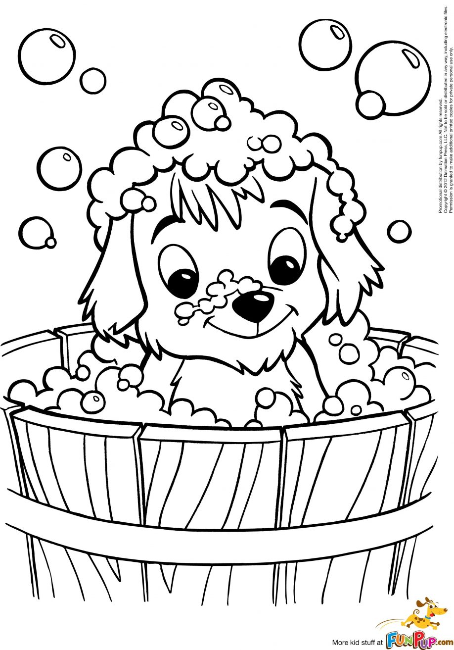 60 Printable Coloring Pages Puppies 17