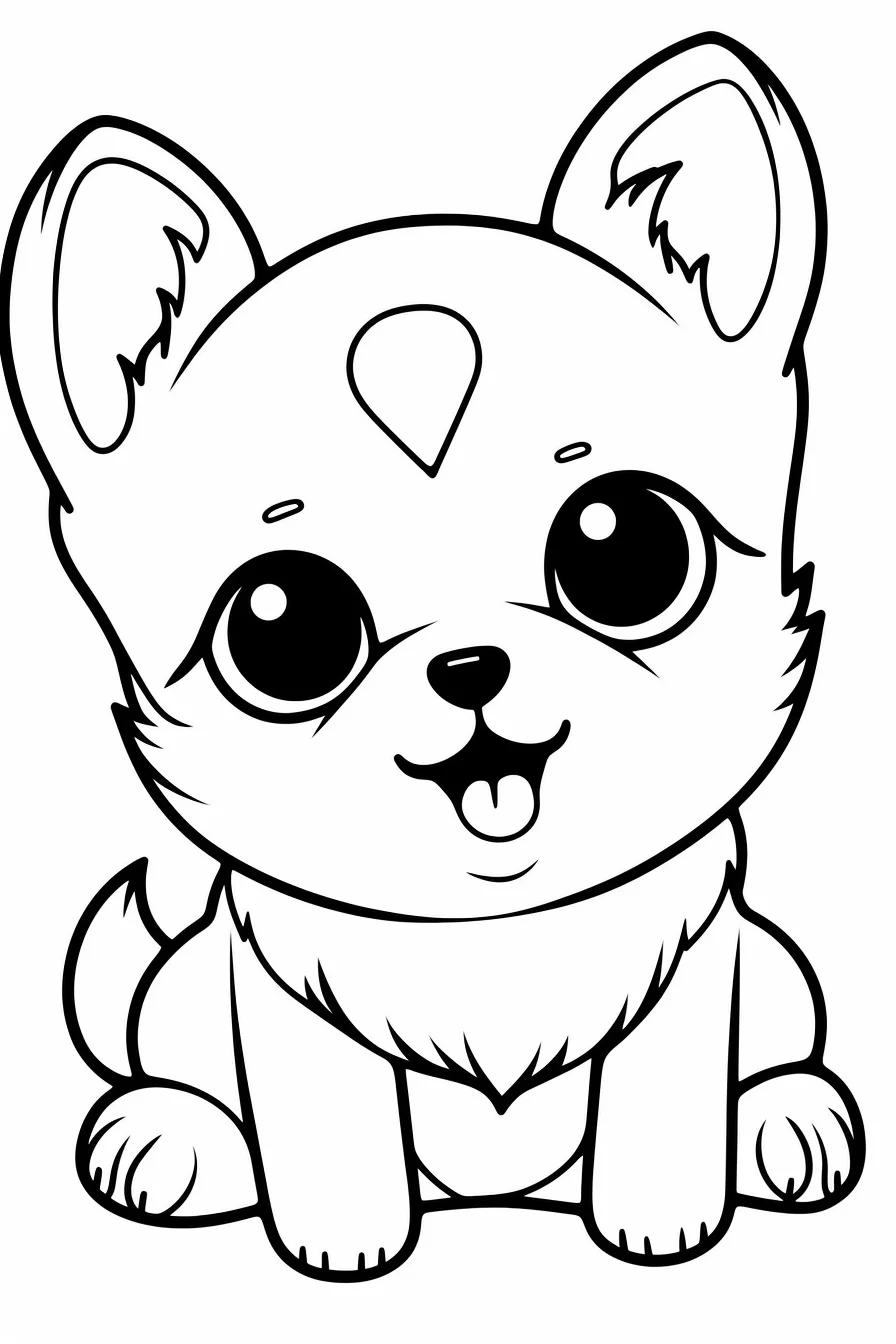 60 Printable Coloring Pages Puppies 25